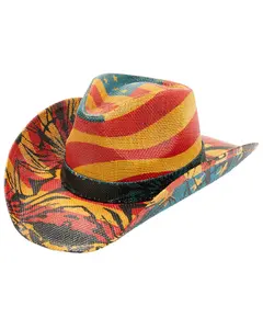 Cody James Men's 13 Stripes Straw Cowboy Hat - Cjd7088-Tea-O
