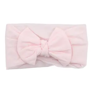 Ballerina Pink Nylon Bow Headwrap