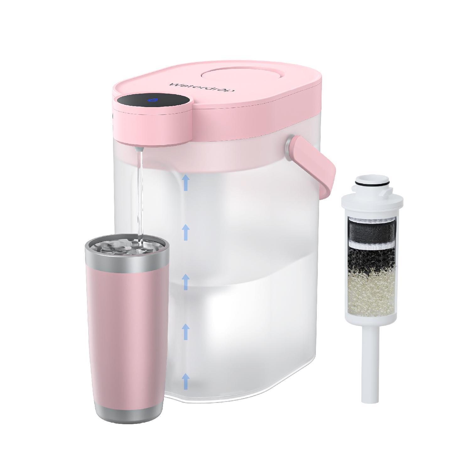 Waterdrop FreshTaste Electric Water Filter Pitcher with filters, ED06, Instant Powerful Dispenser for Fridge, Soften Wat