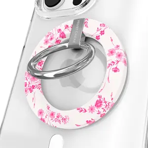 Velvet Caviar French Rose Floral MagSafe Grip Ring – Magnetic Phone Stand & Grip with Elegant Floral Design