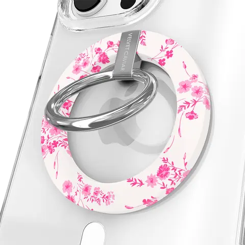 Velvet Caviar French Rose Floral MagSafe Grip Ring – Magnetic Phone Stand & Grip with Elegant Floral Design