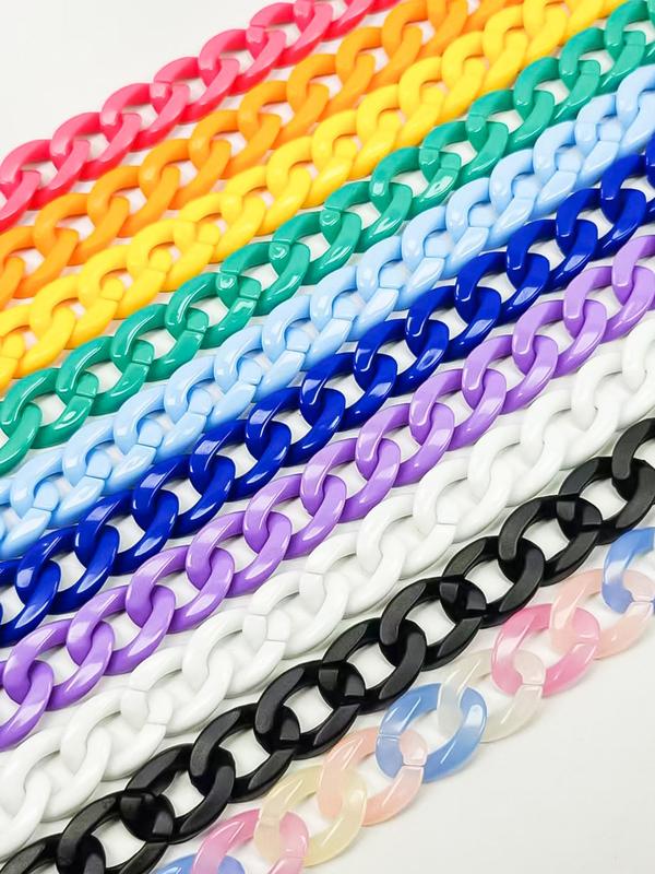 Blush Acrylic Luxe Bag Chain, 40cm/60cm/120cm, Multi-Use Handle, Strap & Decor, Keychain, Bag Buckle, DIY Jewelry Accessories