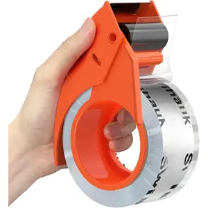 1.88 in x 66.6 YDs Heavy Duty Packing Tape with Dispenser,  & Durable Shipping Tape, Packaging Tape, Clear Package Tape for Shipping Moving Storage and Mailing, 1 Roll + 1 Dispenser