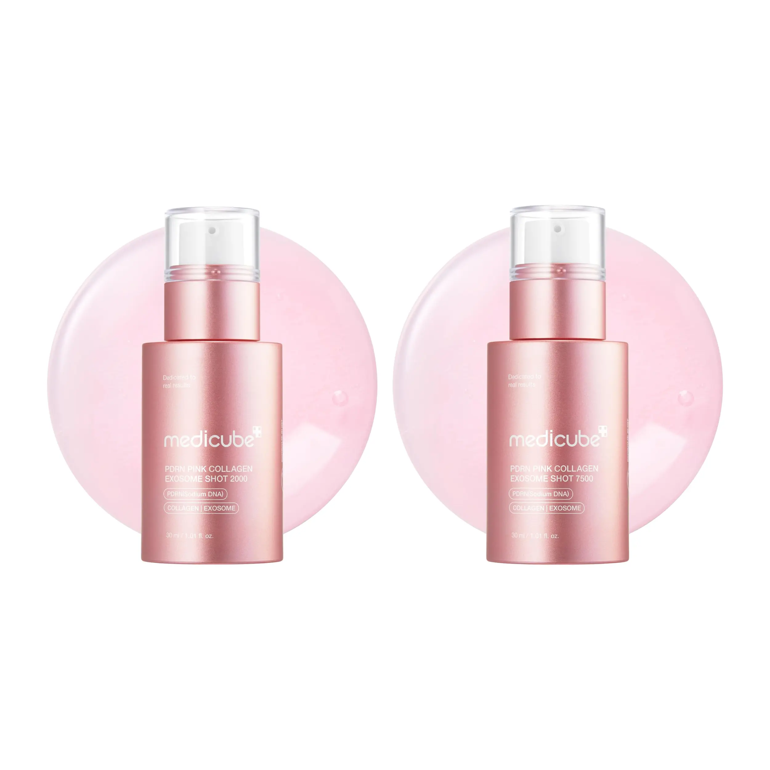 [Official Medicube Partner] PDRN Pink Exosome Shot Serum 2000 / 7500 30ml - Liquid Skin Booster | Exosome, Salmon DNA Spicules | Uneven Skin Tone, Pore Care, Skin Texture | Korean Skincare