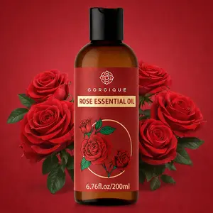 Rose Essential Oil for Skin & Body Care,Soft & Smooth Skin Feel, 6.76 fl oz / 200m，Floral Scented Moisturizing Body Oil,Elegant Rose Skin Care Oil, Rose Massage Oil for Body Care Lightweight Formula for Relaxing Massage & Daily Hydration,Soft Smooth Skin