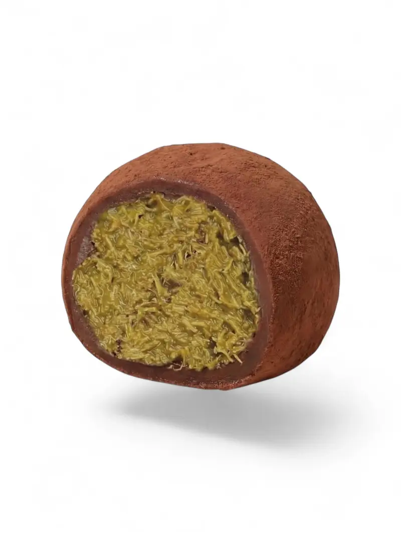 Dubai Chocolate Mochi – Chocolate Mochi with Dubai Chocolate Filling