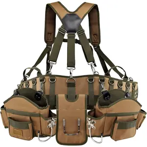 Professional Tool Belt - Tan & Green (Comfort Rig Tan & Green)