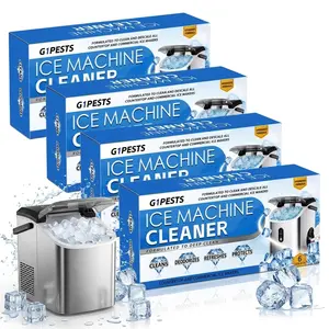 Ice Machine Cleaner Maker Tablets 6-Pack Universal Descaling Solution, Nickel-Safe Scale RemoverCompatible with Countertop & Nugget lce Makers, Complete lce Maker Cleaning Kit for Home Use
