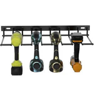 Heavy Duty Floating Power Tools Organizer Wall Mounted Storage Rack for Handheld & Power Tools Space Saving Drill Metal Tool Shelf for Home Garage Workshop