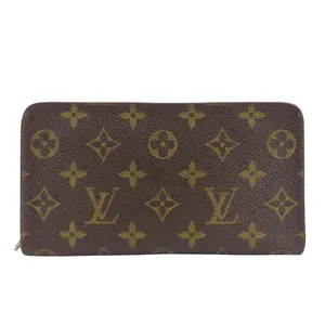 Pre-owned Louis Vuitton Canvas Small Leather Goods Monogram Zip Around Wallet