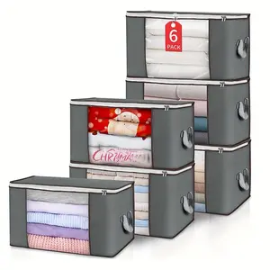 Storage Bag Organizer, Durable Storage Solution for Home & Office Use, Stackable Design, Multiple Sizes, Versatile Design for Organizing Essentials, Must-Have Organization Tool
