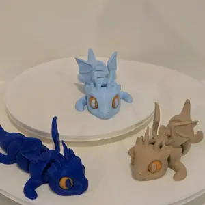 3d Printed Pocket Pet Winged Dragon
