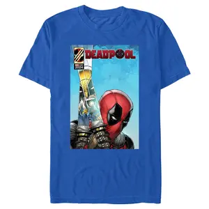 Men's Marvel: Deadpool & Wolverine Reflection in Swords Poster T-Shirt