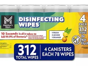 Disinfecting Wipes, Variety Pack, 4 pk., 312 ct.