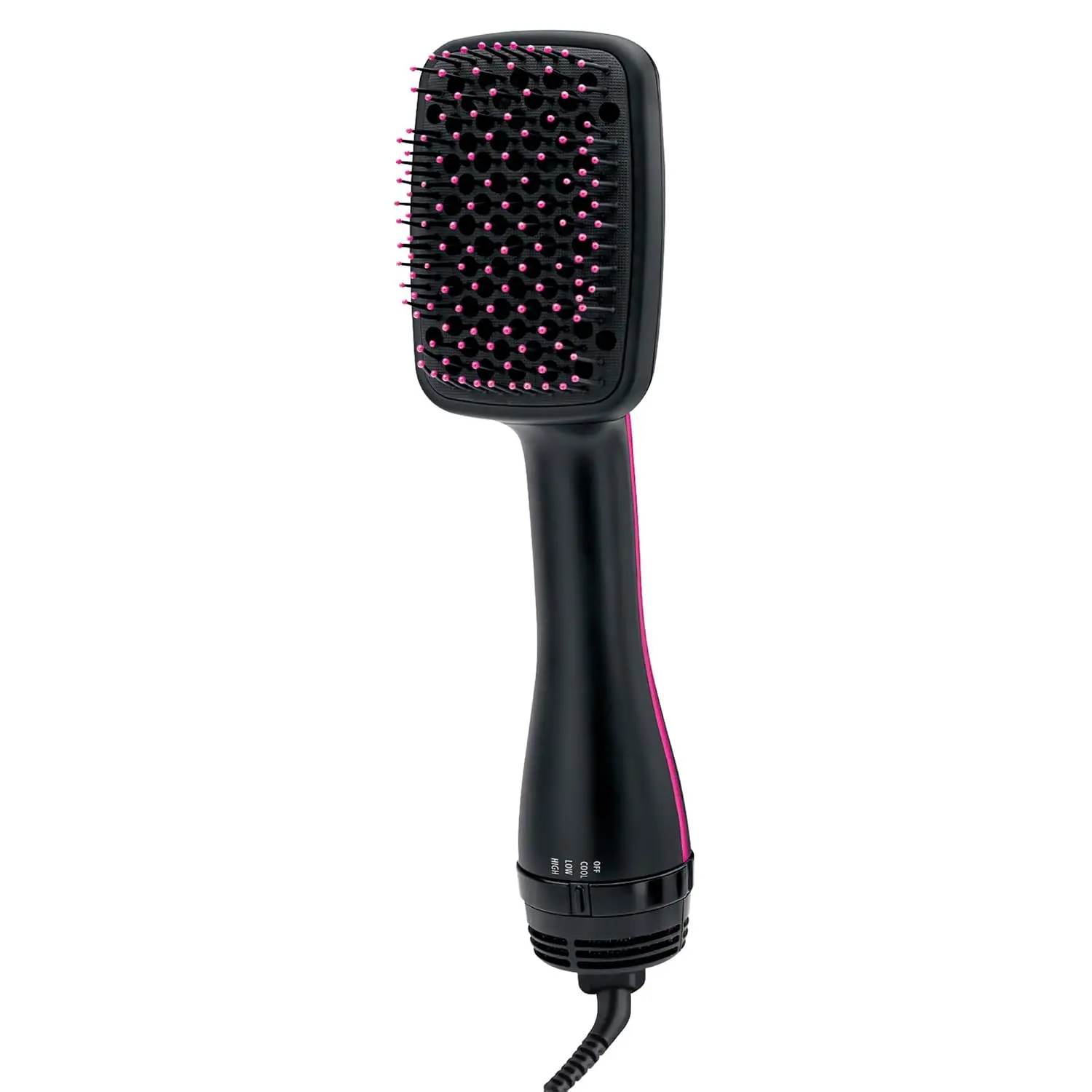 REVLON 1-Step Ionic Hair Dryer & Styler - Smoothing Single Unit Straightener Brush for Mid-Length Hair, Salon-Quality Blowouts, Multi-Modes Easy Daily Styling Tool, Black