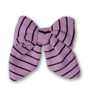 Orchid Stripe Bow