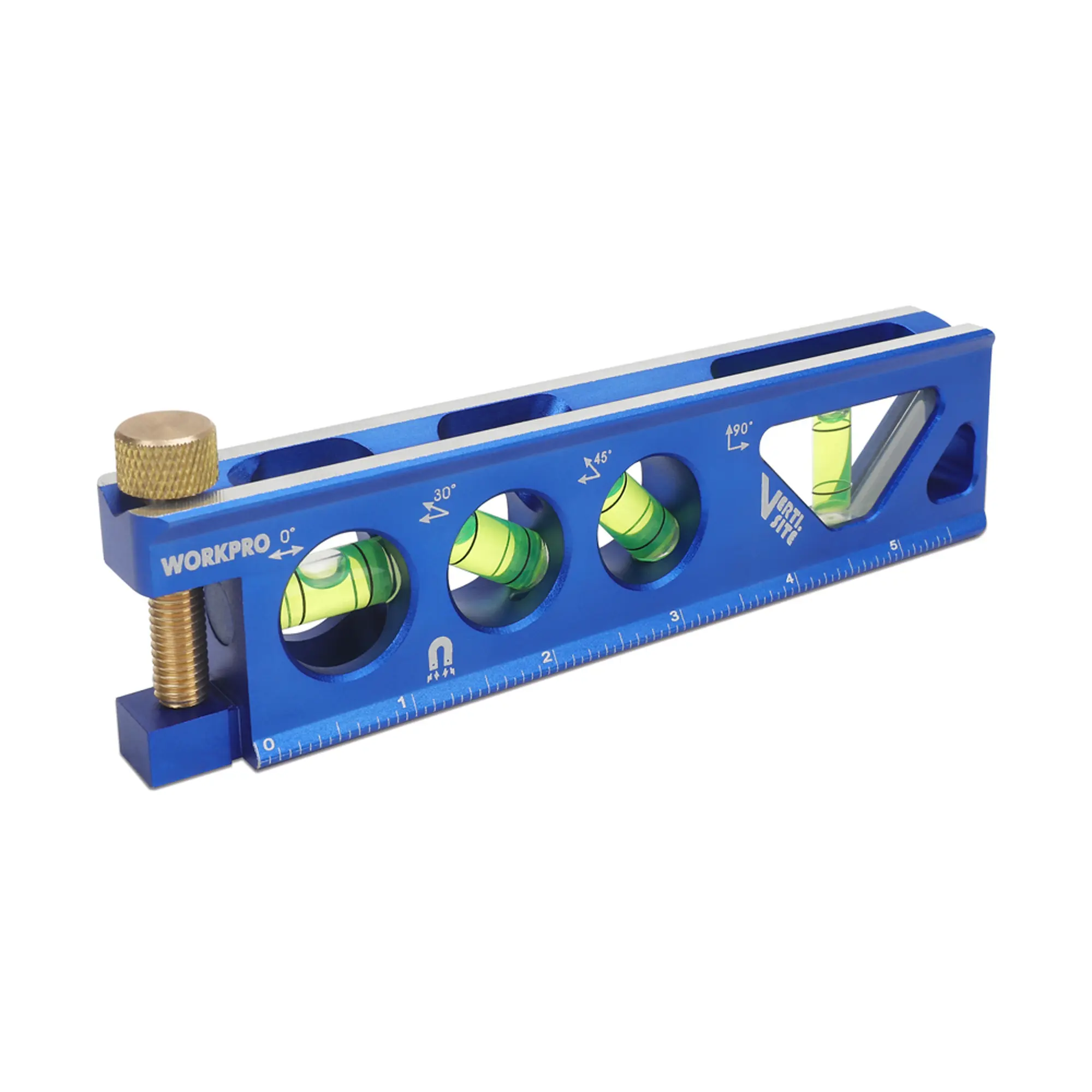 #blackfriday WORKPRO Torpedo Level, Magnetic, Verti. Site 4 Vial for Conduit Bending, Aluminum Alloy Construction, 6-1/2 inch
