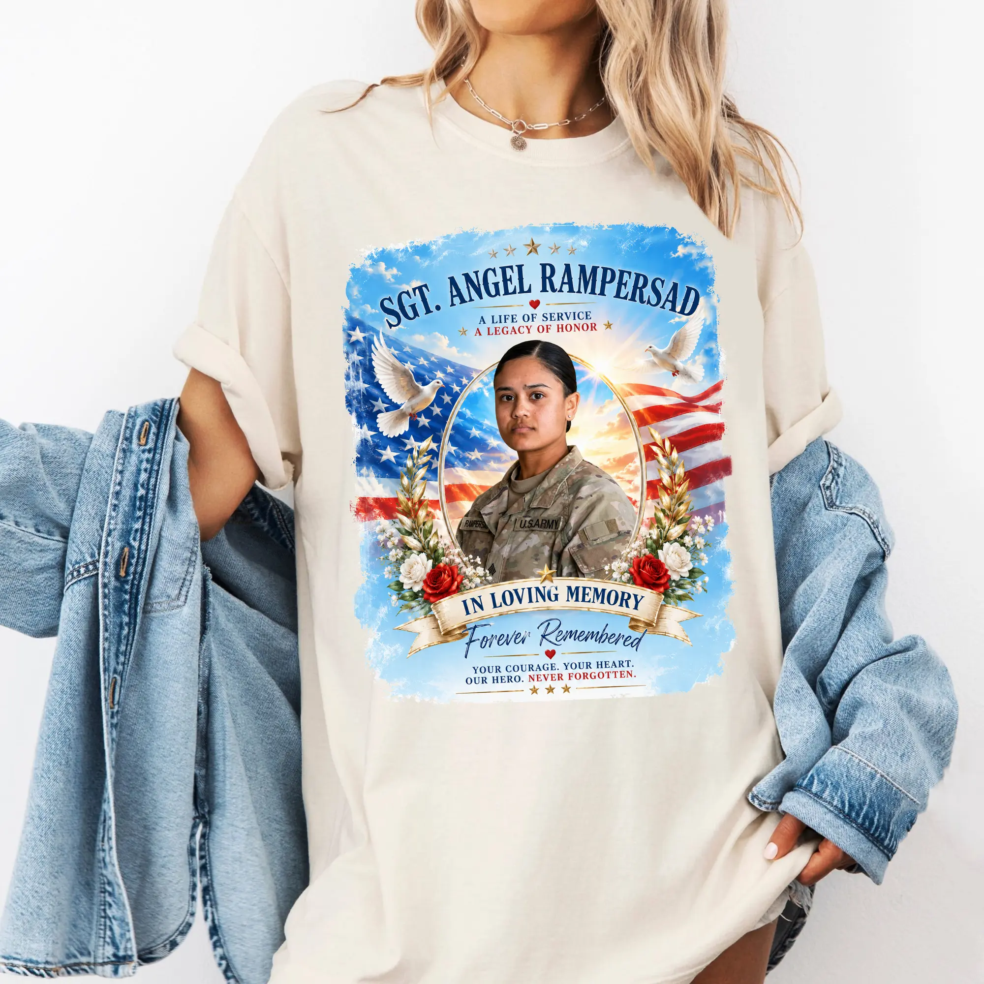 Rest In Peace Angel Rampersad Shirt, Memory Shirt, Unisex Clothing Tee