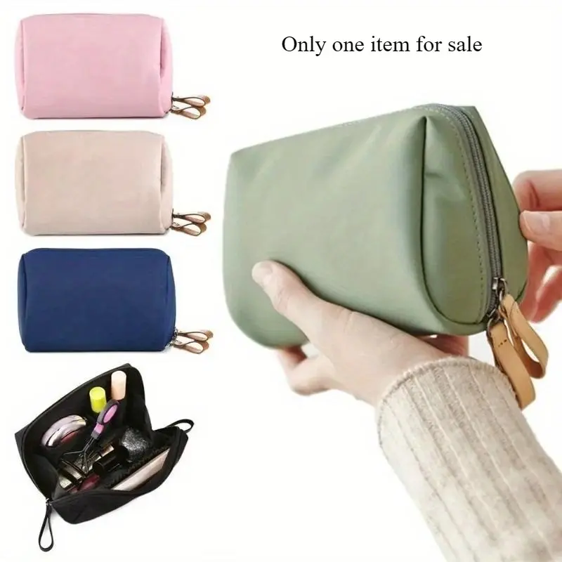 1PC Portable Women Makeup Bag Travel Cosmetic Bags Cosmetics Bag Cosmetic Bag Coin Pouch Storage Bag Mini Lipstick Bag Small Bag Toiletry Bag Organizer Case Handheld Cosmetic Pouch