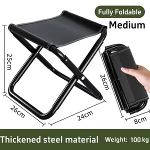 Portable Folding Chair Bench Fishing Stool Travel Camping Horse Stool Stools Train Subway Queuing Portable Stools Outdoor Tool backyard camp