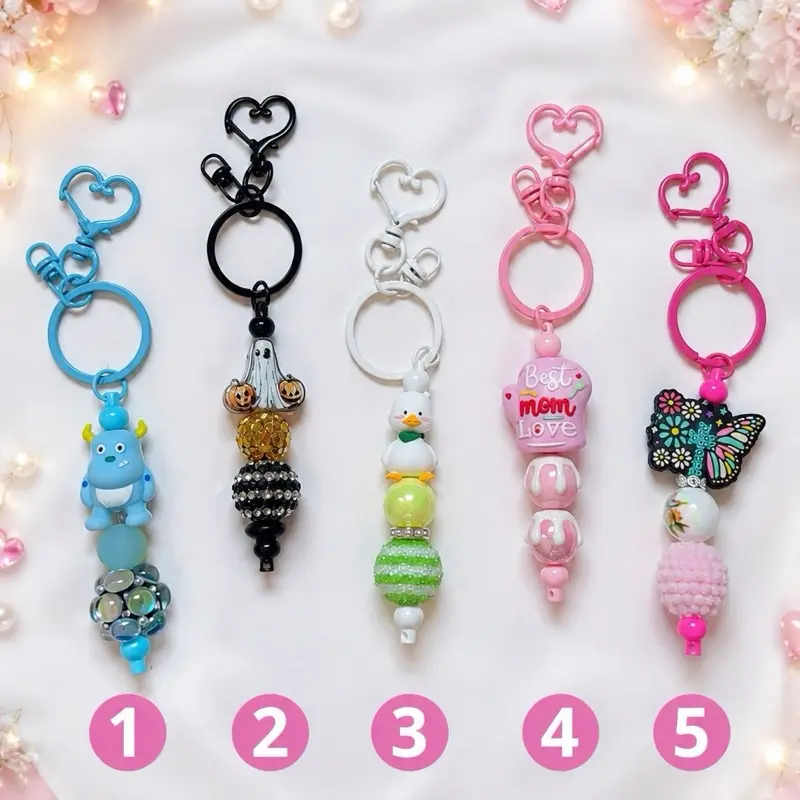 Handmade Beaded Keychains | Custom Gift