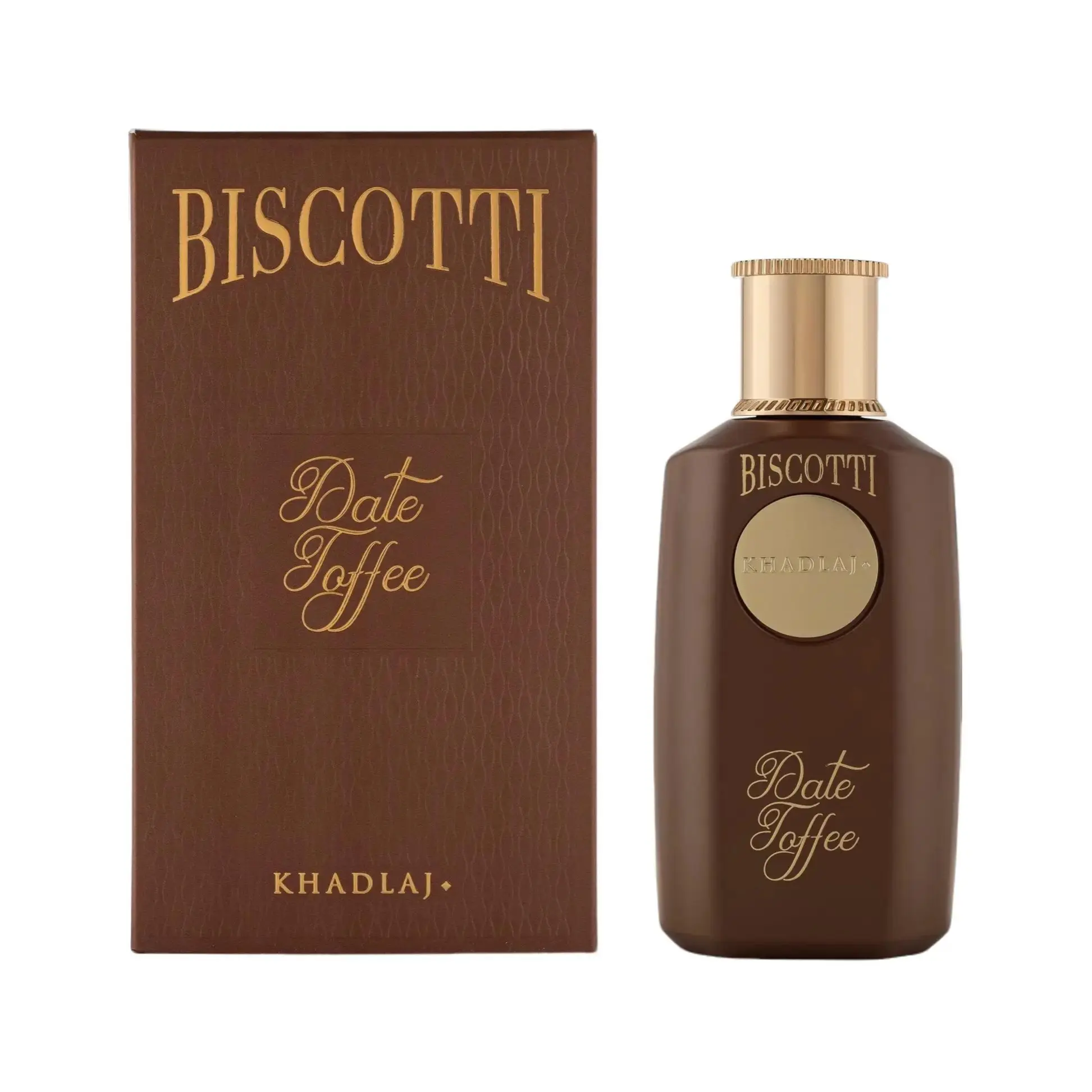 Khadlaj Biscotti Date Toffee for Unisex Extrait de Parfum Spray, 3.4 Ounce