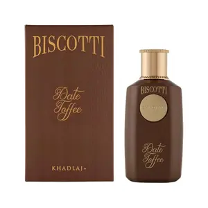 Khadlaj Biscotti Date Toffee for Unisex Extrait de Parfum Spray, 3.4 Ounce