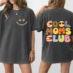 Cool Moms Club Comfort Colors Shirt, Stylish Mom Graphic Tee, Cute Mama Mother�s Day Gift