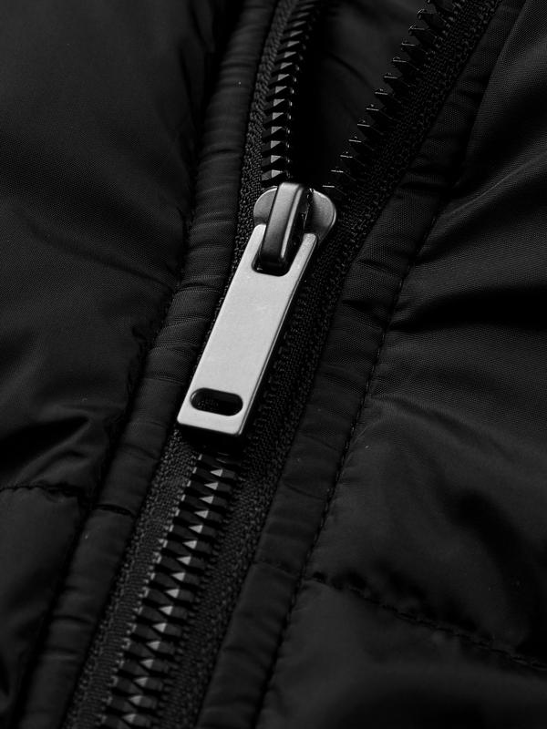 Men's Plain Pocket Zip Up Thick Warm Hooded Puffer Coat, Regular Fit Long Sleeve Padded Winter Coat, Casual Tops Beige Black jackets oktoberfest outfit winter coat boyfriend Menswear