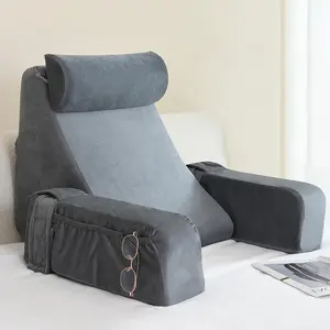 Soft and Comfortable Bed Reading Pillow - Suitable for TV/Reading/Gaming/Bed Rest, Sofa or Floor, Medium Size 19 Inches Graduation Gift Father's Day Gift Parents' Day Gift