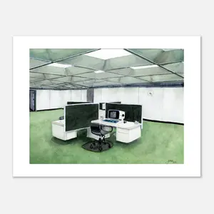 The Severed Floor, Severance Office Art Print, TV Show Inspired Decor