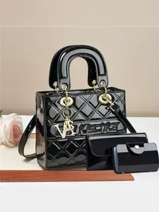 3-Piece Alligator Texture Fashion Retro Crossbody Bag Set, Large Capacity Multi-Layer Shoulder & Crossbody Bag, Perfect for Travel & Shopping