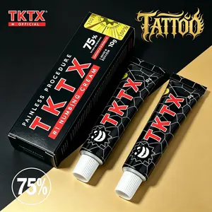 TKTX Tattoo Numbing Cream （Black）10g -Grade Topical Cream | Fast-Acting, Sustained Relief | 75% Strong Numbing | Designed for Pain-Sensitive Areas in Waxing & Microblading&tattoo