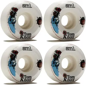 Sml Skateboard Wheels 52mm Tom Knox Lucidity V-Cut 99A White