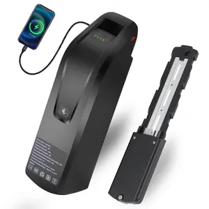 36V eBike Battery 20Ah Lithium Pack High-Capacity 36 Volt Electric Bike Battery with 4pin Base 40A BMS Safe Lock & USB Port for 0-1800W Motors XT60 Plug 1-Year Warranty