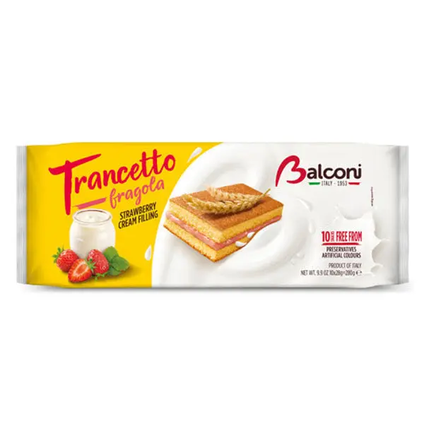Biscuit Trancetto Sponge Cake with Strawberry – 9.88 oz (280gr)