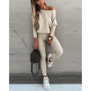 2025 FW Mainstream Women's Two Piece Casual Set Long Sleeve Hoodie and High Waist Drawstring Pants Four Seasons Sports Set Soft Breathable Casual Sports Style YogaRAIMENTRY