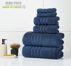 Ultra Soft, Luxurious Egyptian Cotton 6-Piece Bath Towel Set, Highly Absorbent, Hotel Spa-like Experience, Perfect for Gifting.