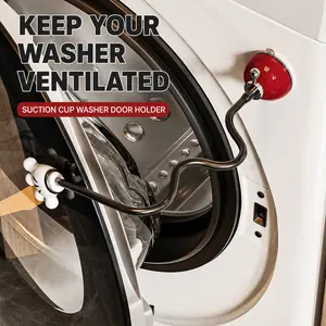 Washing Machine Door Prop, Front Load Washer Door Holder with Suction Cup, Ventilation Support Clip to Keep Door Open