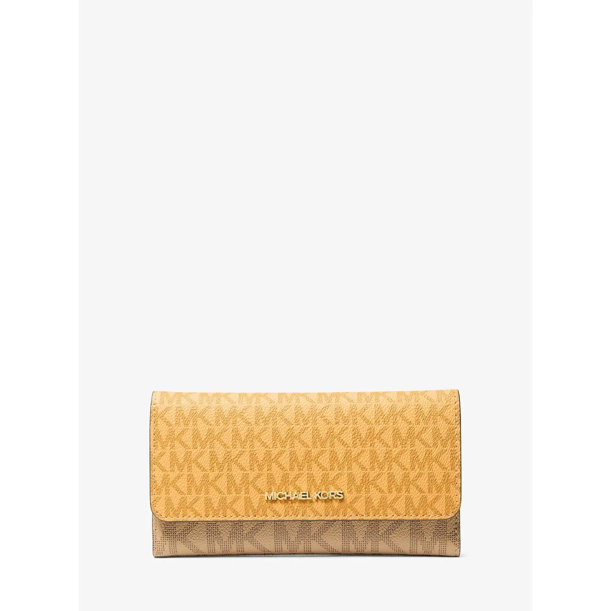 Jet Set Large Signature Logo Tri-Fold Wallet