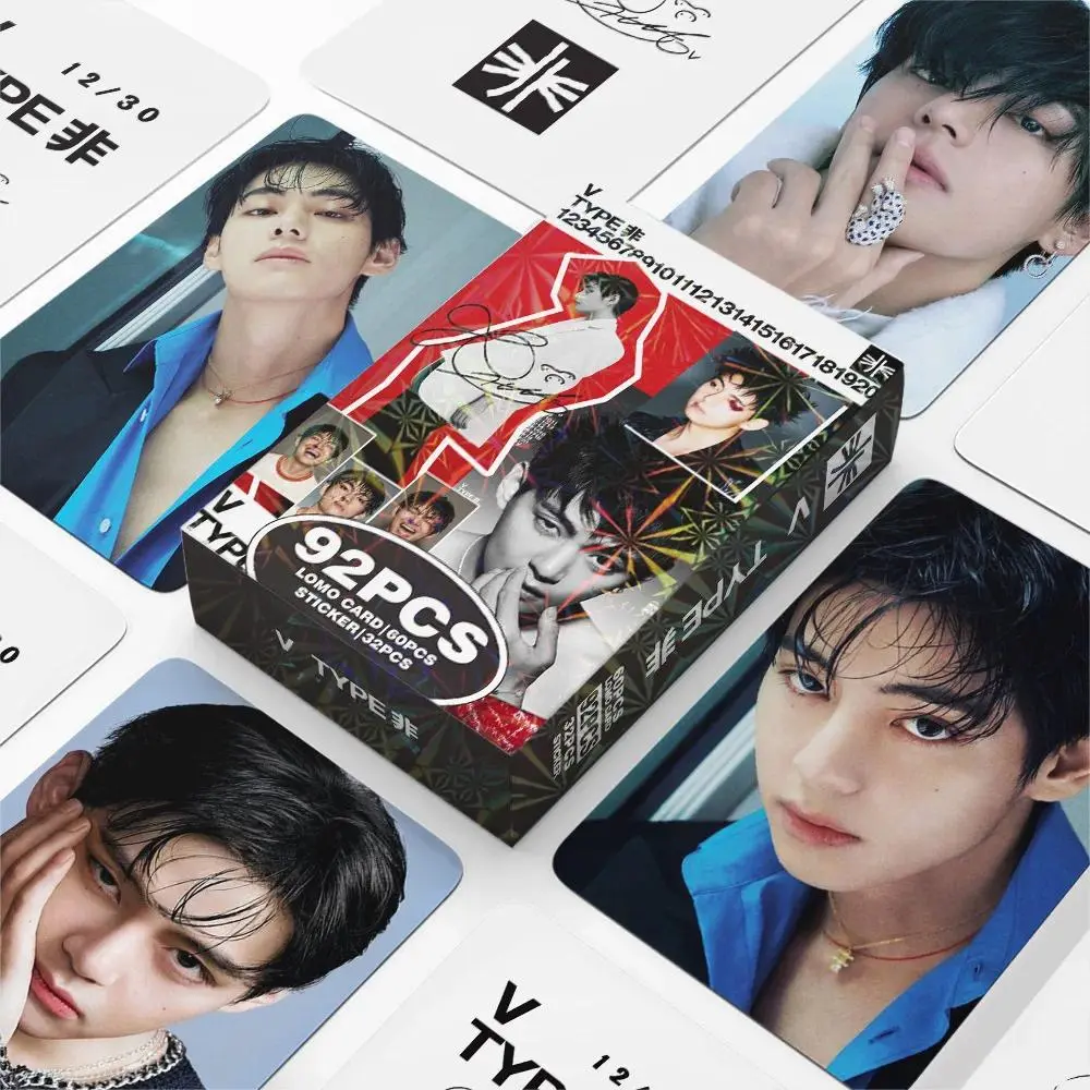 92pcs/set VTYPE lomo Star Photocards Photo Lomo Cards Fans Collection Printed Cards