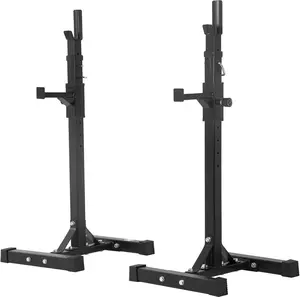 Squat Rack Adjustable Barbell Bench Press Stands 40"-66" Multi-Function Sturdy PayLessHere