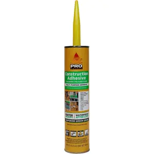 Bond Construction Adhesive, Gray,  Polyurethane for Outdoor. Water immersible & , 10 fl.oz
