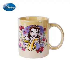 Disney Princess Ceramic Coffee Mug, Beverage Mug, Belle & Ariel Relief Art Cup, 3D Sculpted Collectible, Birthday Graduation Gift, Home Office Decor, Drinkware, Aesthetic
