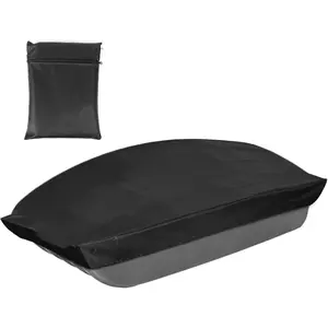 Jet Sled Cover, 68.9x33.46x7.87in 600D Oxford Cloth Ice Fishing Jet Sled Cover Ice Fishing Gear Accessories Waterproof Sun-Protection Sled Travel Cover for Outdoor Activities Winter Camping Hunting