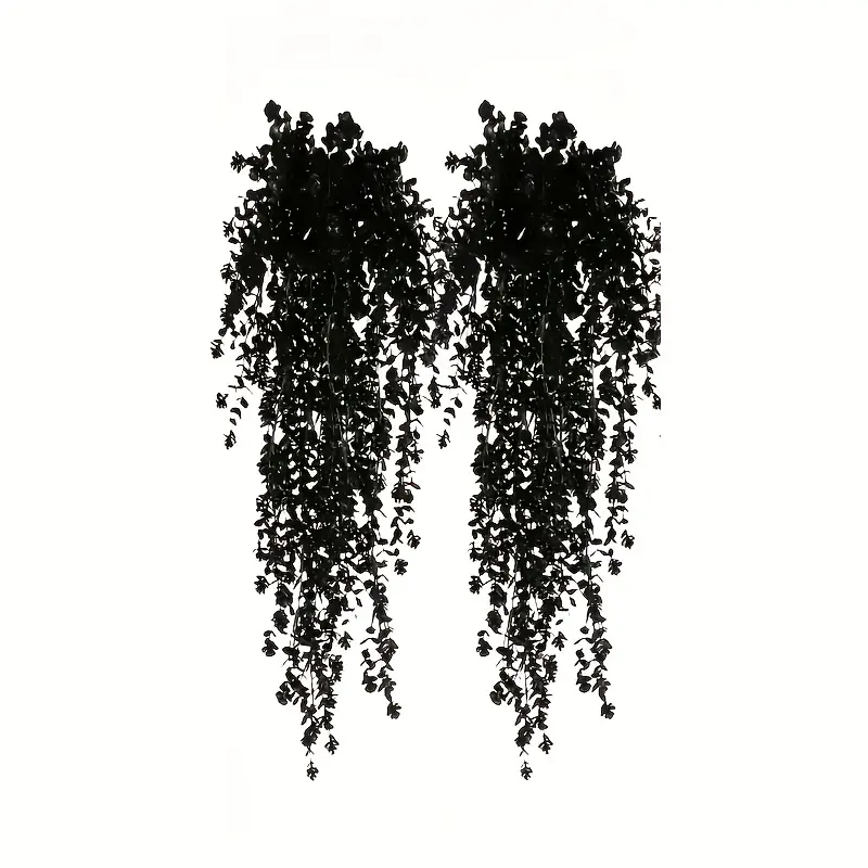 Artificial Hanging Vine, 2/4 Counts Anti-UV Fake Decorative Hanging Flower, Fake Plant Vine, Hanging Plant Vines for Indoor Outdoor Decoration, Artificial Hanging Baskets, Home Decor Supplies