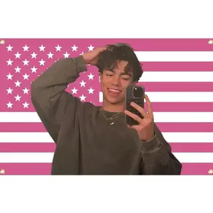 3x5 Ft Malachi Barton Flag ,Pink american malachi barton flags Tapestry,Funny poster For College Dorm Room Decor,Outdoor Parties, Gift,Tailgates Yard,Poster for Bedroom Decoration,Four Brass Grommets bedroom decor Home Textile