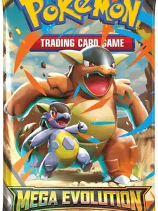 Pokemon Mega Evolutions Booster Pack Trading Card Game Featuring Charizard and Tyrantrum for Collectors and Enthusiasts