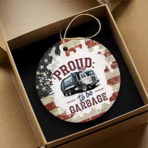 2024 Christmas Ornament, 2024 Year in Review Trump Ornament, Major Notable Events Ornament, Funny Cute Year to Remember Commemorative Ceramic Circle