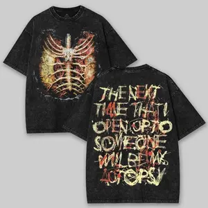 Bring Me The Horizon BMTH �LosT� T-Shirt, heavyweight cotton tee with vintage metal rock style, unisex merch for true rock fans. 1